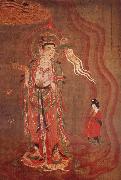 unknow artist Guanyin as-guide of the souls, from Dunhuna oil